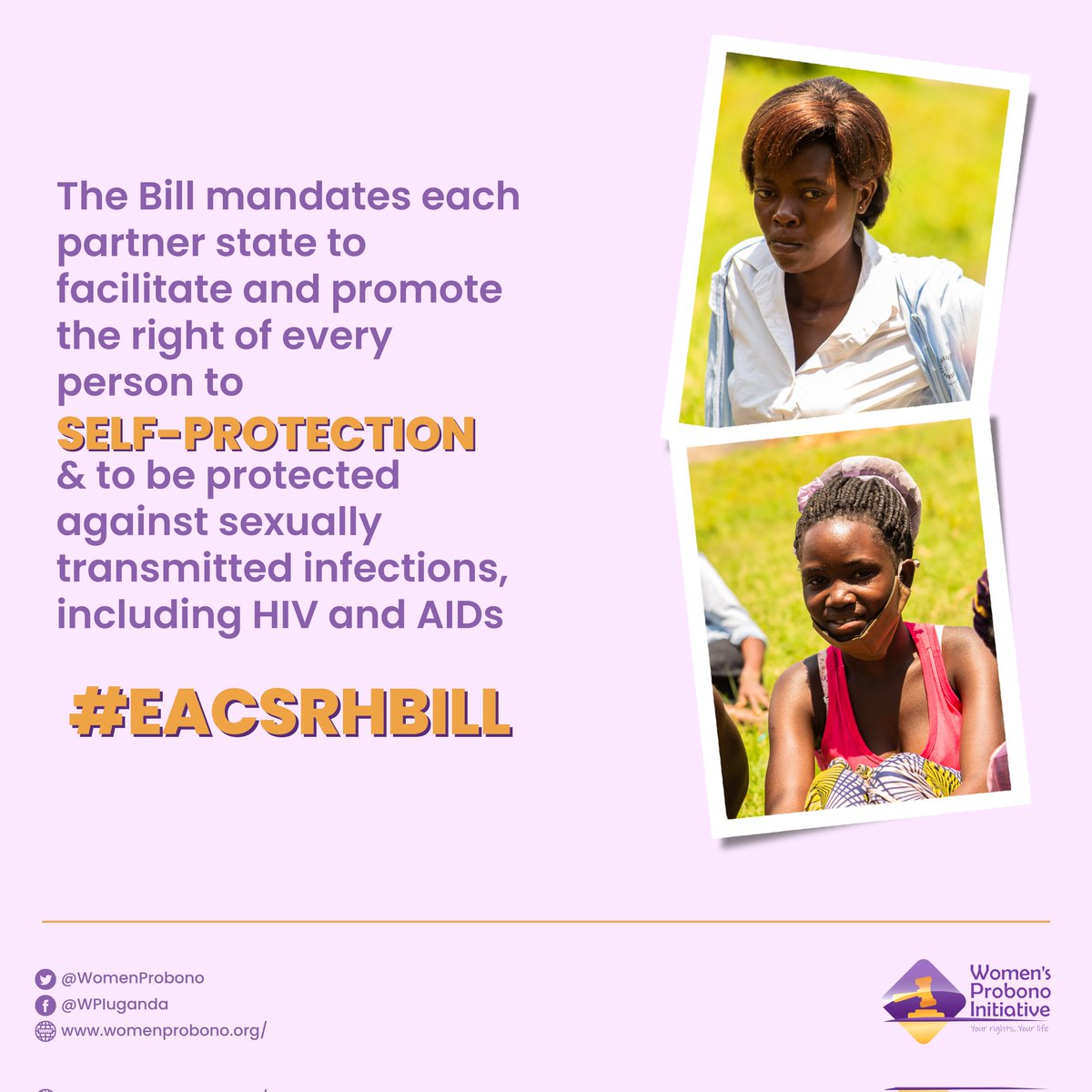 WomenProbono's tweet photo. The #EACSRHBill is informed by a human rights based framework which plays a vital role in promoting reproductive health. 
Access to reproductive health services is a legal right.
#PassTheEACSRHBill https://t.co/OucTZoliV4