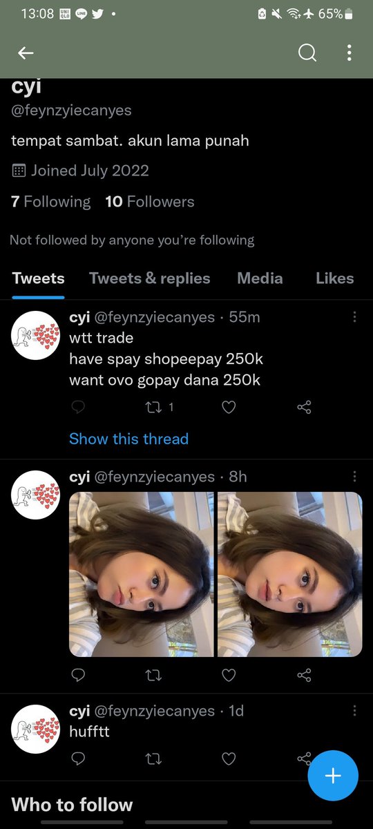 GRYFFIND0Y's tweet photo. halo all help rt penipu trade saldo ewallet ovo spay dana gopay biar gaada yg ketipu selain aku sksksk https://t.co/A3EAY4Vc8C