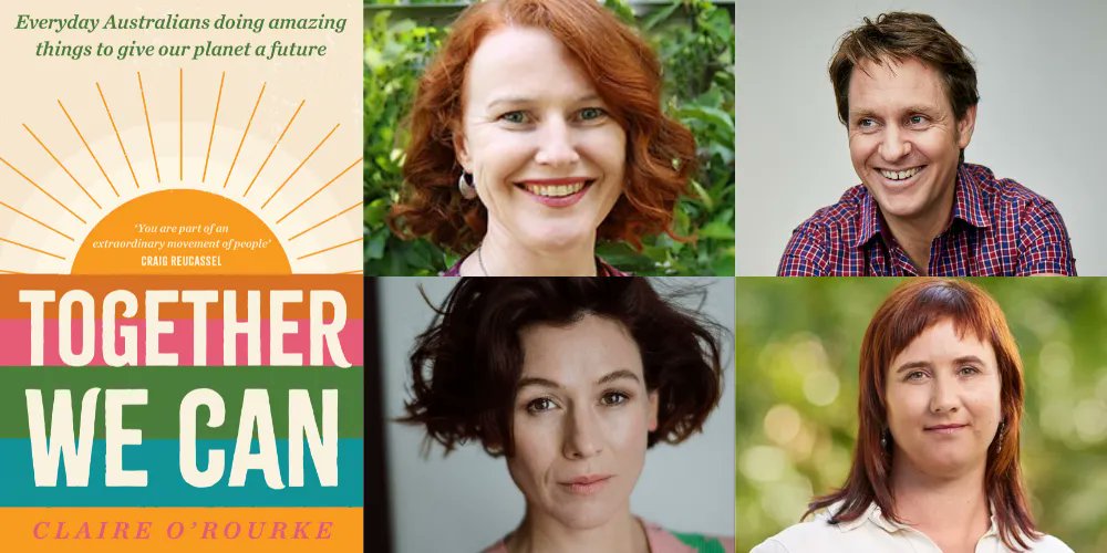 In just a few weeks we'll be hosting the launch of local climate advocate <a href="/claireorourke/">Claire O'Rourke</a>'s first book: Together We Can! Claire will be in conversation with <a href="/YaelStone/">Yael Stone</a>, <a href="/craigreucassel/">Craig Reucassel</a>, and <a href="/CoxMithra/">Mithra Cox</a>. Attendance is by donation, tickets already 1/3 gone! buff.ly/3IKUDzP