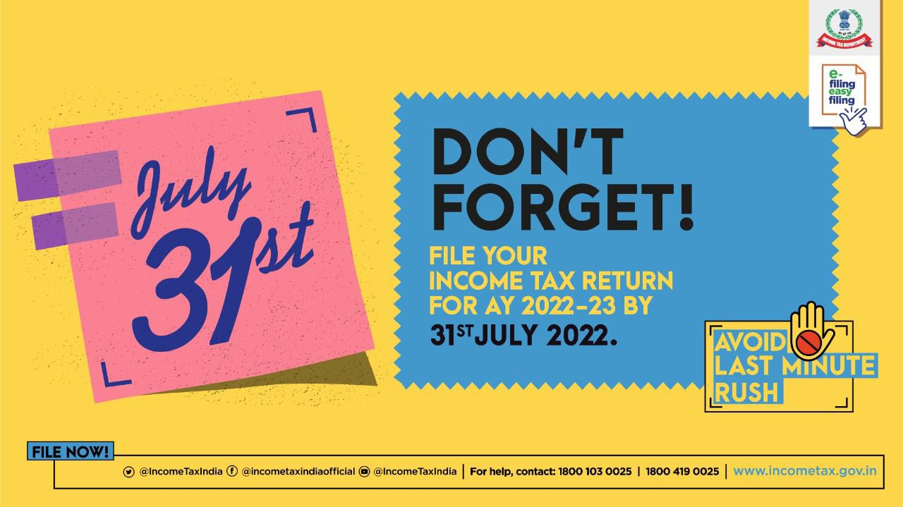 Tax India on Twitter "Have you filed your ITR for AY 202223
