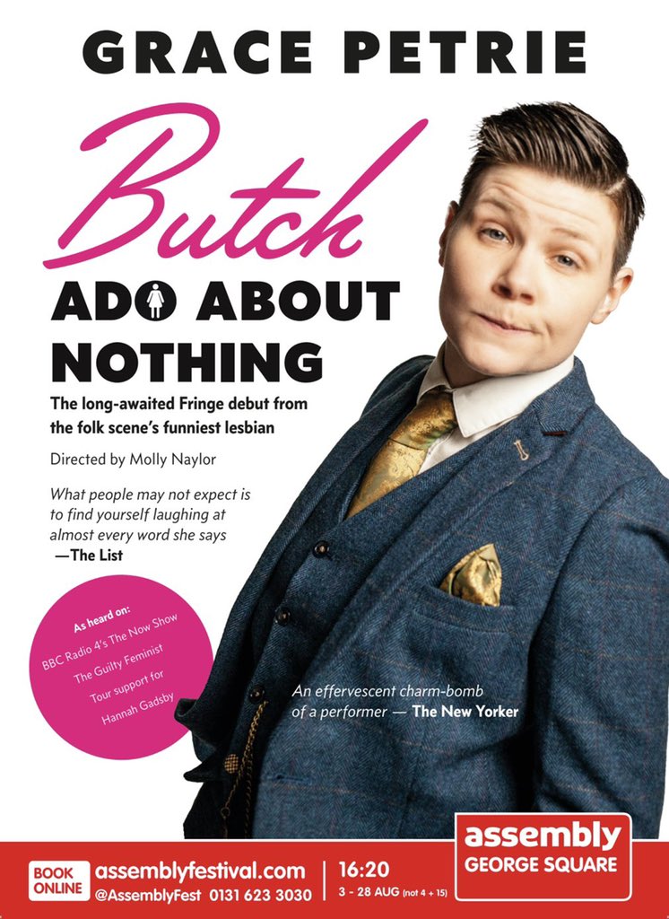 Good morning from Brisbane from your friend Petrie. The <a href="/edfringe/">Edinburgh Festival Fringe</a> starts in a couple of weeks and I am doing my debut comedy show there and I am SCARED. You can allay my fear and/or watch my downfall by buying crickets here:

assemblyfestival.com/whats-on/grace…