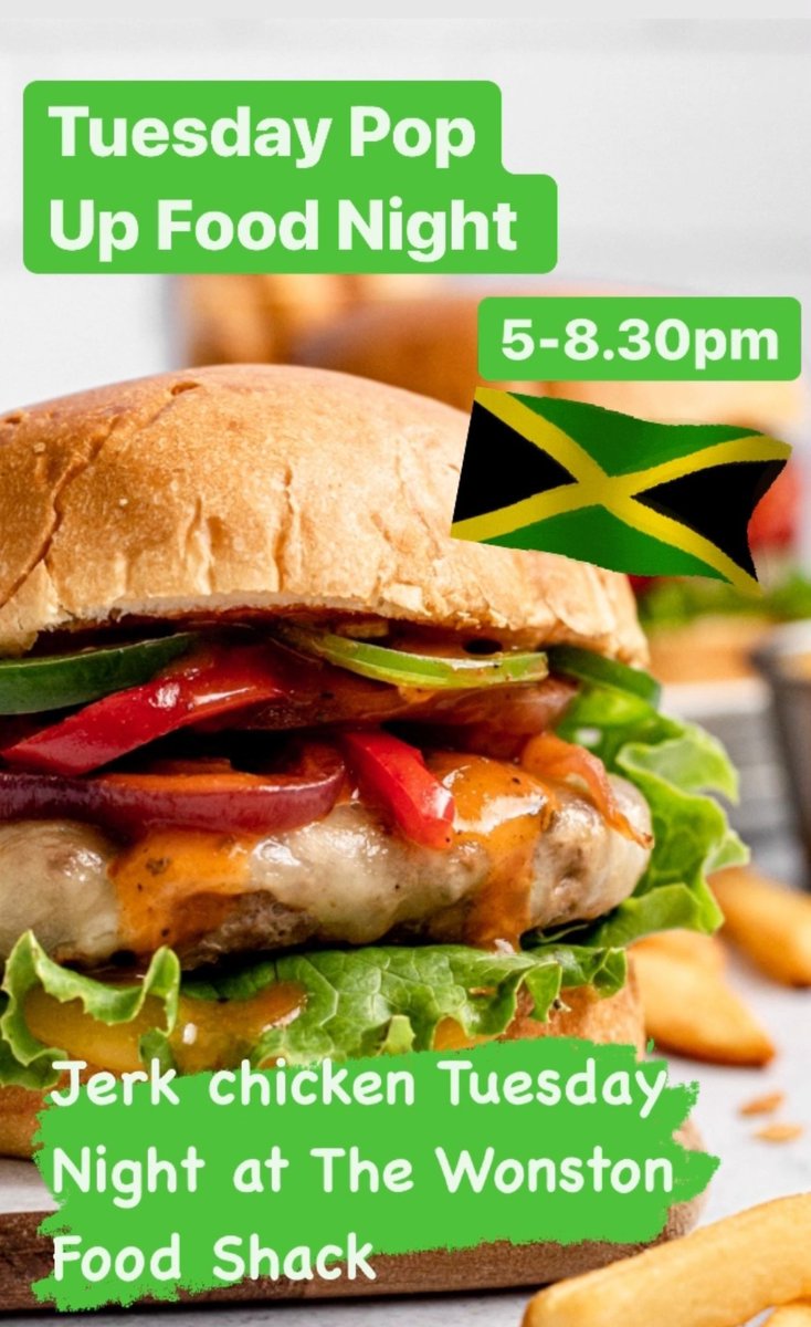 thewonstonarms's tweet photo. We are celebrating the hottest day of the year with a Caribbean Pop Up food night Tonight Tues 19th July , special rum punches too here’s the menu https://t.co/UIArhqfvFr @FirePizzas #popupfoodnight #camrapub #jerkfood #wonstonarms #winchesterpubs https://t.co/6H68XK8D1a