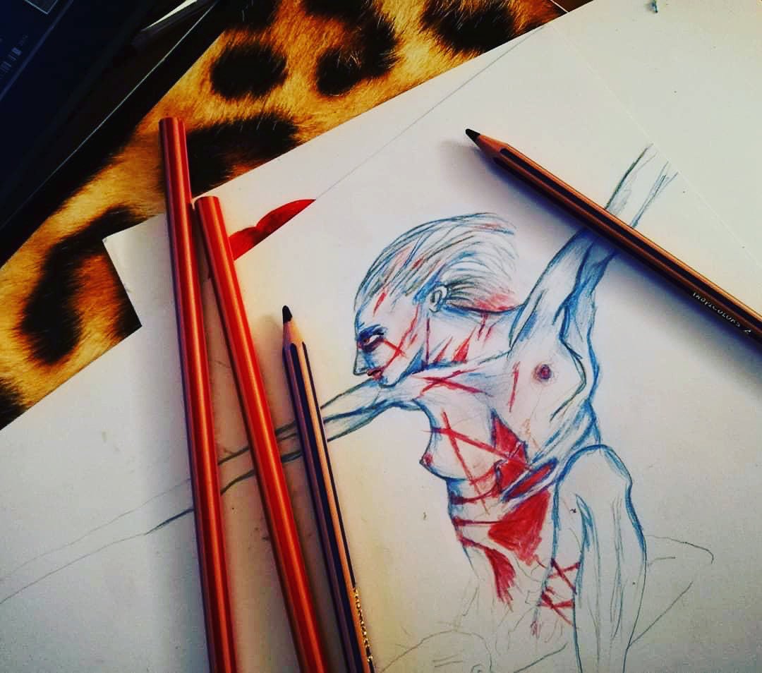 neutraldoctrine's tweet photo. Need to finish this. A bit modified, but guess the album cover 

#darkart #tribute #deathmetal https://t.co/M0ddSqx3UU