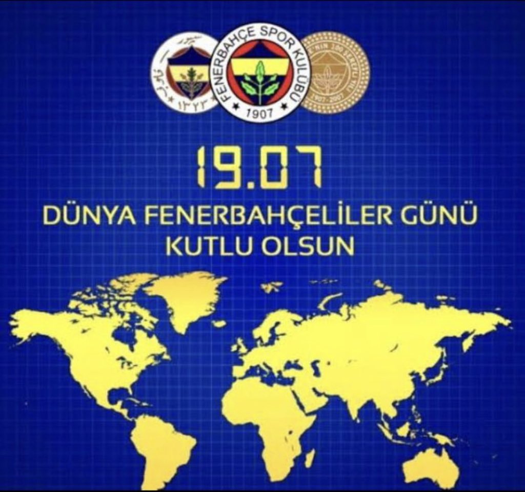 19 07 💛💙#Dünyafenerbahçelilergünükutluolsun🙏🏼