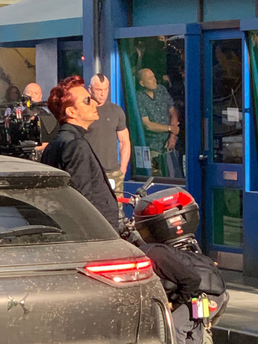 A new photo of David Tennant on the set of Good Omens 2 last year. 
#GoodOmens #GoodOmens2 #DavidTennant