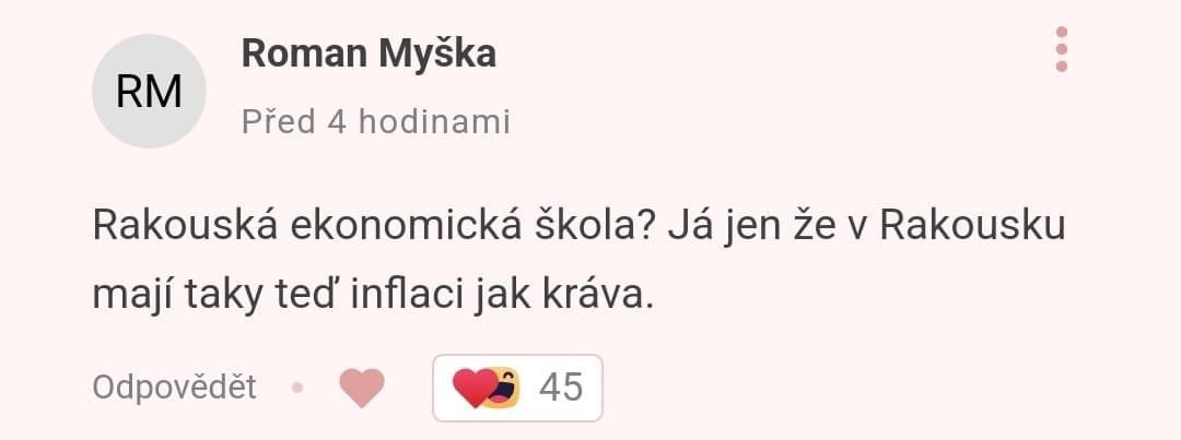 TerezAnarchy's tweet image. Promiň @Stroukal za vynesení ze soukromý skupiny, ale já tenhle komentář miluju. 🤣