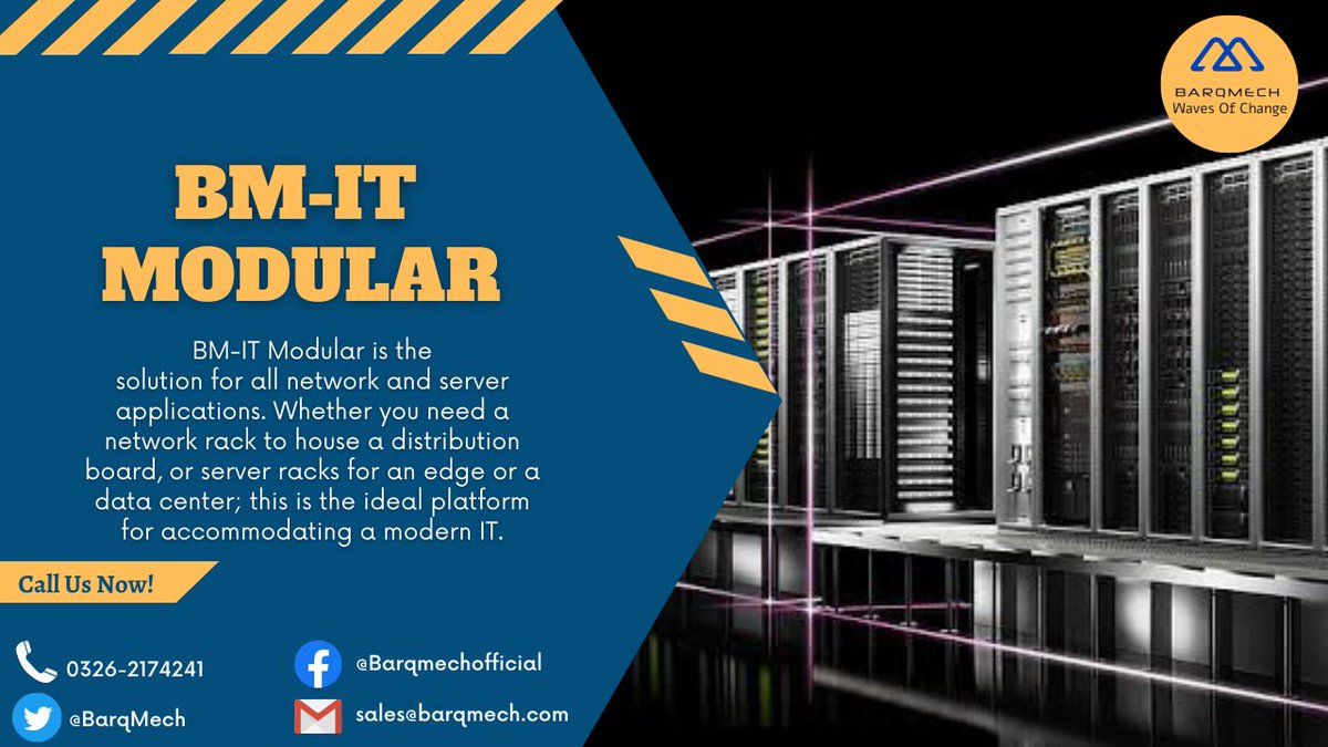 BarqMech's tweet photo. The BM-IT MODULAR is based on a modular concept that is tailored to your individual requirements.This is the ideal platform for accommodating a modern IT.For order or any queries call us now! 

#BMIT #modular #industrial #module #stockmarket #barqmech https://t.co/UWukhPGWlR