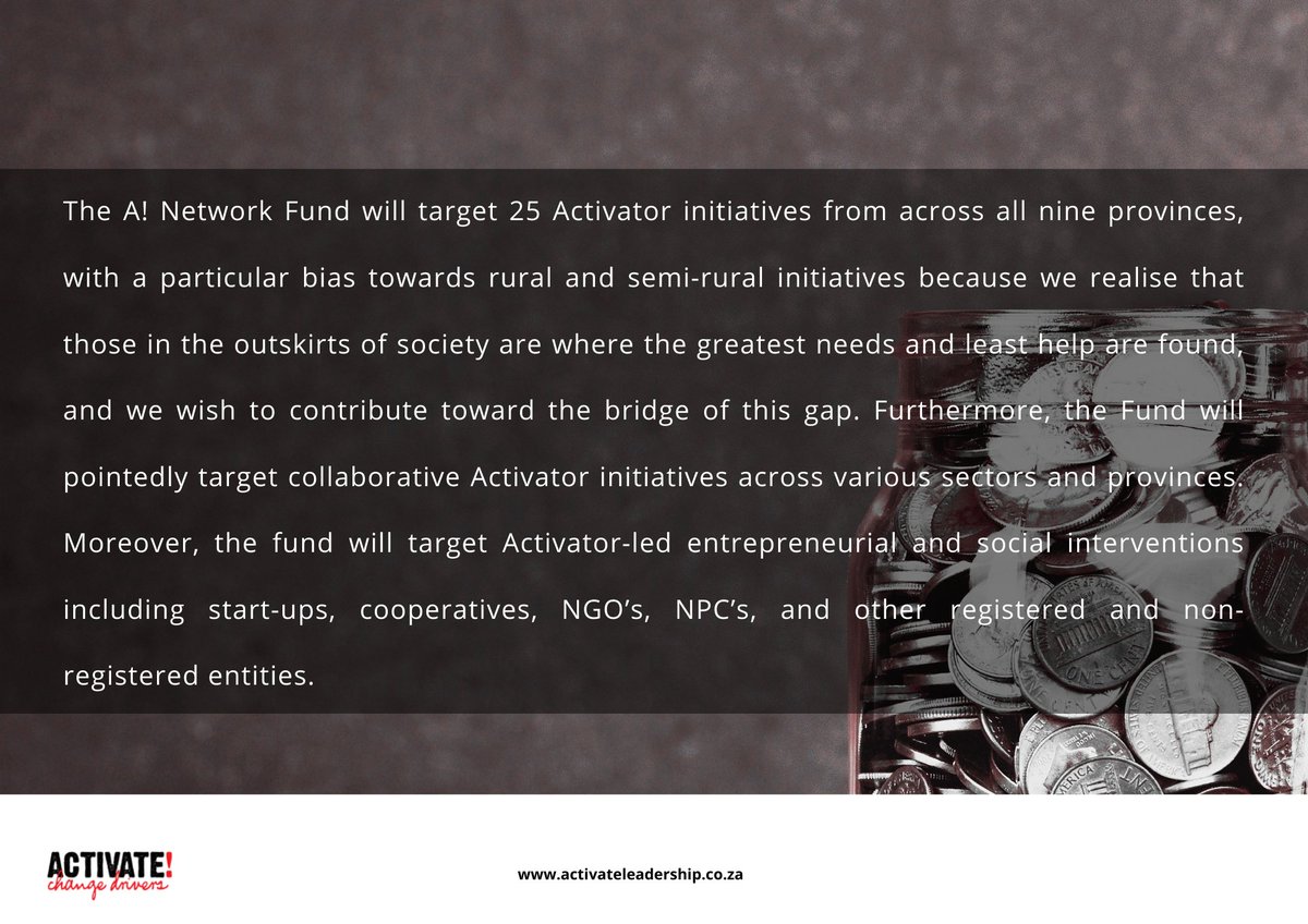 ActivateZA's tweet photo. PRESS RELEASE: On Mandela Day, 18 July 2022, we launched the A! Network R250 000 fund for socio-economic youth initiatives, as an act of giving back to young people in all 9 provinces in South Africa. #activatedecade #activateturnsten #MandelaDay2022 https://t.co/Hq9PJP9JMu