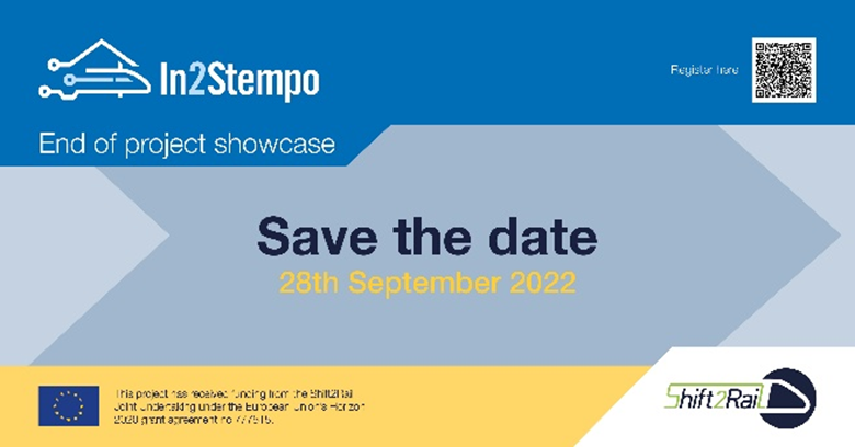 EURail_JU's tweet photo. 🖊️Register now for the #In2Stempo final event on 28 September.
Join to discover the project’s research findings in smart system #energy management solutions & future station solutions.
🕛 10:00-14:30 CET
🔗 https://t.co/Xes4gONmSQ https://t.co/RioY4Mowuk