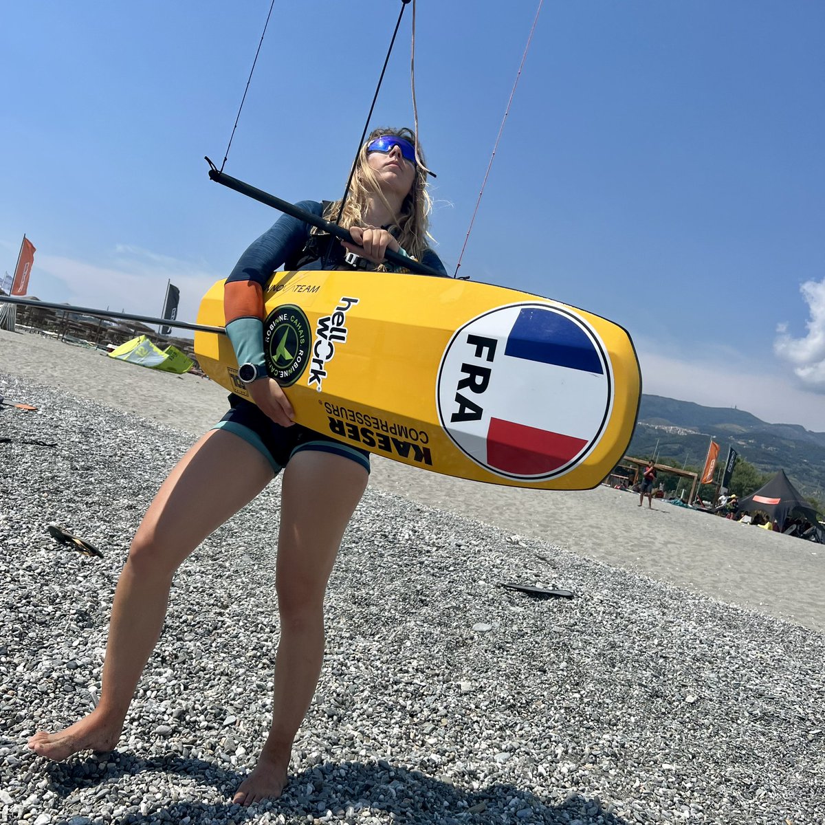 Après la médaille 🥈 me voilà en Italie pour une étape coupe du monde 🌎 
Fatiguée mais motivée pour aller au bout de mes limites ✌🏼
<a href="/helloworkgroup/">HelloWork Group</a> <a href="/TransportChevr2/">Transport Chevrot</a> <a href="/TeamMichelin/">KC Team Michelin</a> <a href="/BPMed/">BPMED</a> <a href="/kiteclasses/">International Kiteboarding Association</a> 
#sport #Competition #COMPETITION