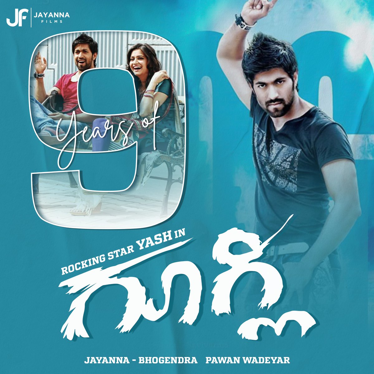 JayannaFilms's tweet photo. 9 Years for Cult Classic #Googly

@TheNameIsYash @JayannaFilms @PavanWadeyar @kriti_official @VaidyScine https://t.co/1BosuKTDYm