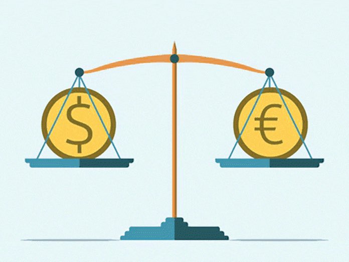 Une première fois depuis 20 ans, la parité DOLLARS 💵 / EUROS 💶 ( 1=1), 
La #BCE subit l’inflation qui vient principalement du Pétrole !
Autrement dit, tous les actifs libellés en dollars 💵 argumentent 📊, sur tout en zone euro