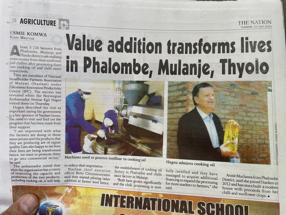 Important work by our long term partner <a href="/NASFAM1/">NASFAM</a> in promoting and advancing the smallholder farmer in Malawi.