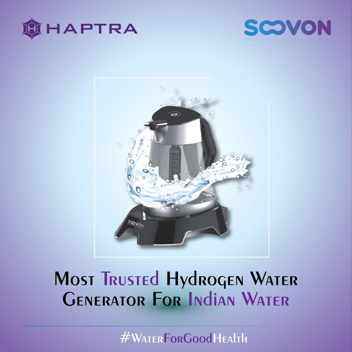 HaptraIndia's tweet photo. Most Trusted Hydrogen Water Generator For Indian Water
.
.
#Haptra #improvehormons #Haptraindia #Nascent 
#Trueionizer #immunesystem #Healthcare #Healthydrinks #Ionizedwater #waterforgoodhealth #alkalineionizedwater #Safewater #Purewater #Soovon #Happycoustomer #bestionizerbrand https://t.co/hWVFGkTmhd