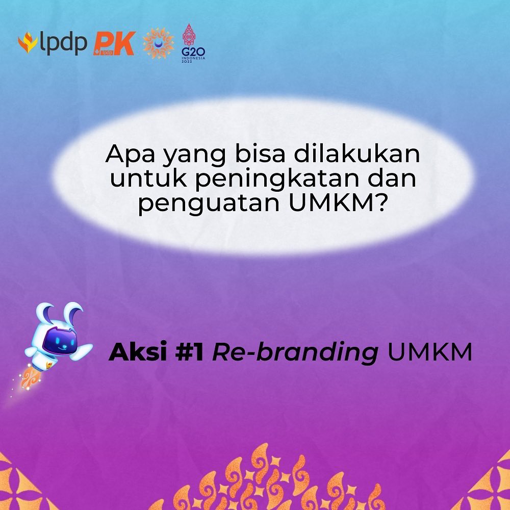 TDanielH's tweet photo. Semangat Pagi, sobat Tala!

Masih sama dengan isu sosial yang kami usung, tahukah kamu bahwa menurut survei, sebanyak 82,9% UMKM di daerah Jabodetabek mengalami dampak negatif selama pandemi. Lalu bagaimana dengan UMKM yang mengalami pertumbuhan positif?

@lpdp_ri
@pk189lpdp https://t.co/kF73DZUsXp