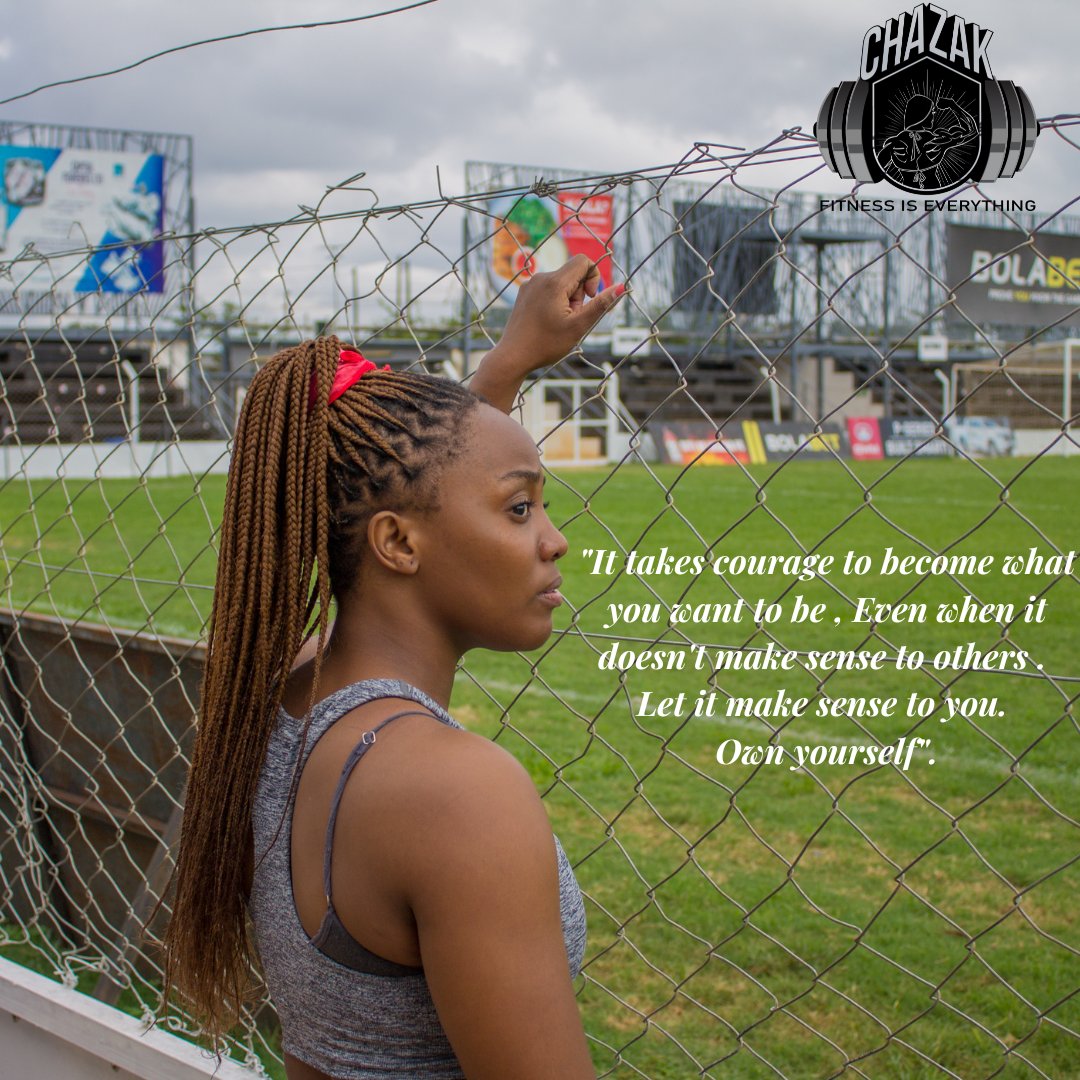 ChazakFit's tweet photo. Hi there ? Today is about courage ! How to recon possibilities! Rise and be you ! Unapologetically
#Zambia
#courage
#chazak
#AChancetoChange https://t.co/nbfR9ZyjDq