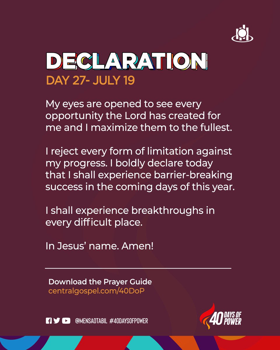 Day 27 #40DaysOfPower