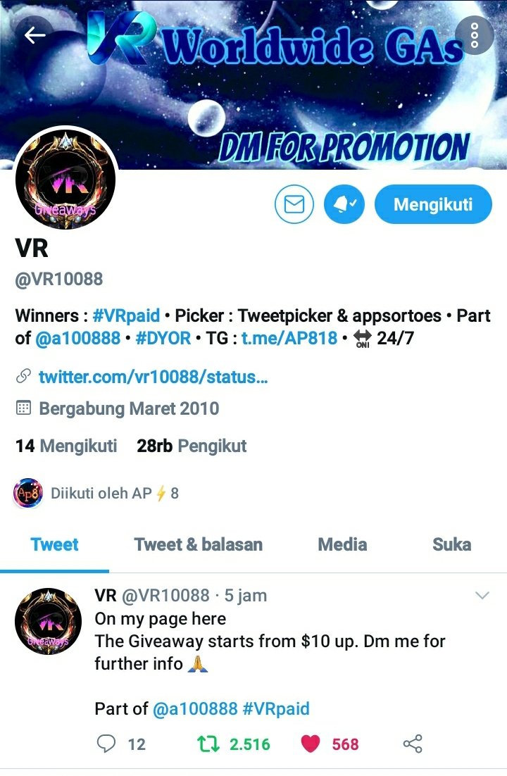 octansyah's tweet photo. @A100888 @VR10088 Done https://t.co/s4NvcVjiVy