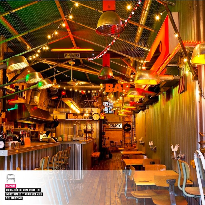 Acipmar's tweet photo. Comercios del Marítimo #Acipmar

La Fábrica del Grao
Agradable bar, decorado con tiras de luces, que sirve platos y bebidas mexicanos con jazz de fondo.

Web: https://t.co/gEiXsHAEgG https://t.co/x0xgVygnQA