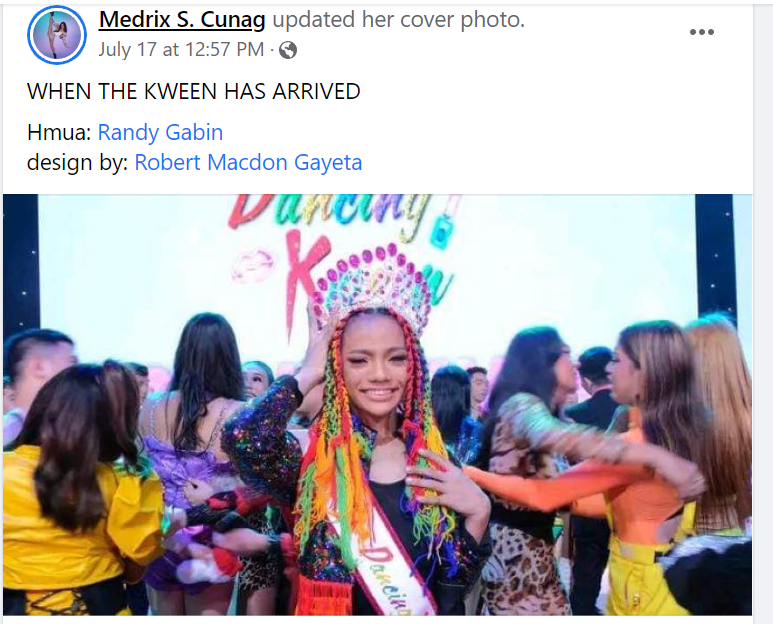 MacdonGayeta's tweet photo. Behind the Rainbow   - NeedleWorkBunisaPH Creation
Visit our Page:
https://t.co/8k8oPU13OD
(Please Like and Share our Page)

#PowerOfRush'e couture 
#DancingKween 
#EatBulaga 
#EBDancingKweenGrandFinals https://t.co/k81Y6oxEYG