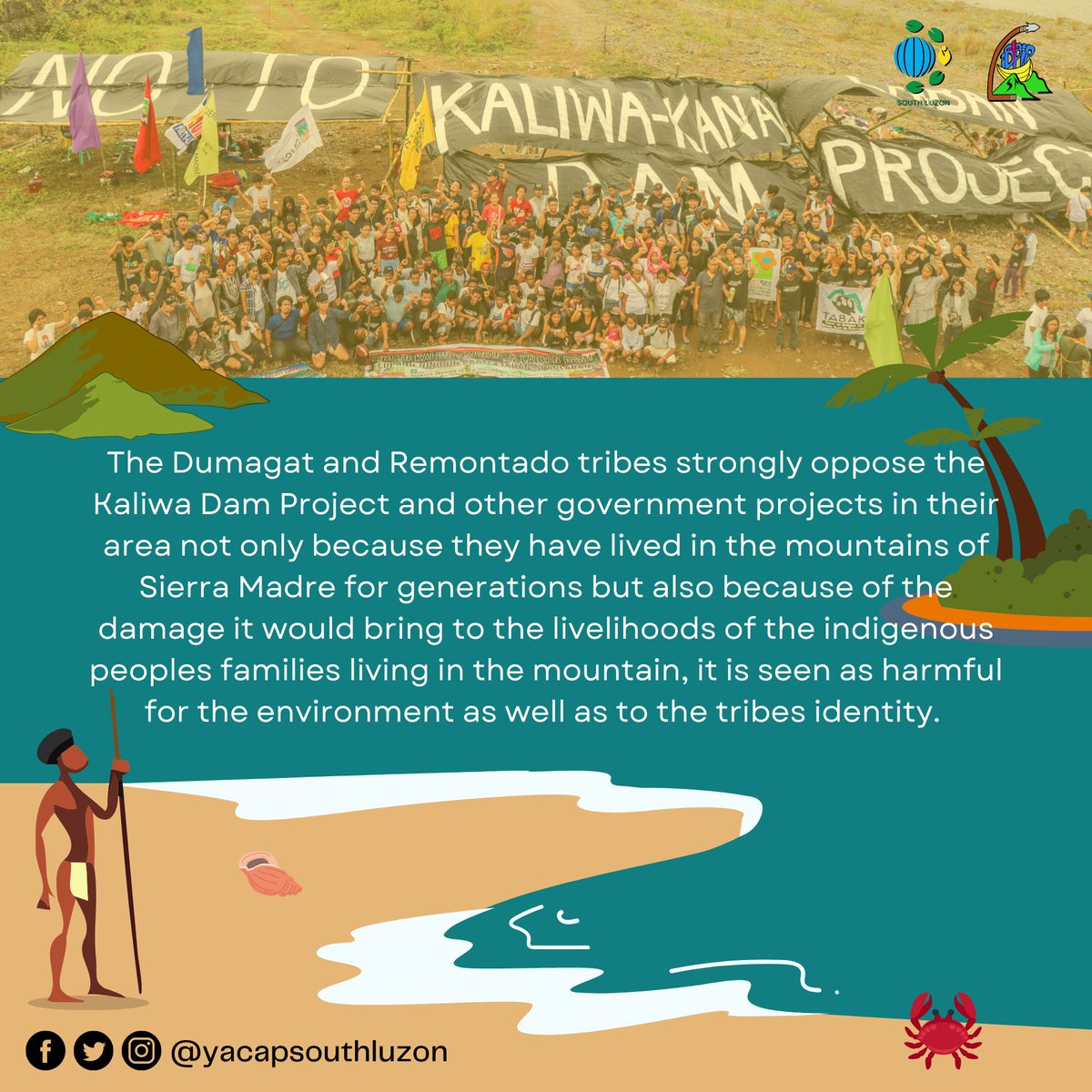 yacapsouthluzon's tweet photo. DULOG SA TULAOG 🥳🌱

Kilalanin ang tribong Dumagat at Remontado! Alamin ang kanilang mga tradisyon at mga ipinaglalaban! ✊

#TulaogFestival2022
#NoToKaliwaDam
#ClimateJusticeNOW

Research by: Anne Magpantay https://t.co/tO0OlO3mq9