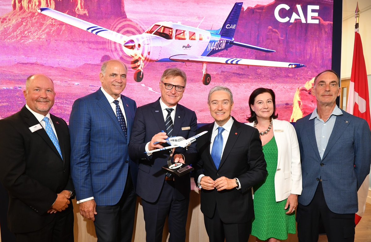For today's announcement, Gregory Blatt, cofounder of H55, executives of CAE and Piper Aircraft, joined the Honorable François-Philippe Champagne, Canada’s Minister of Innovation, Science, and Industry as well as Pierre Fitzgibbon, Quebec’s Minister of Economy and Innovation