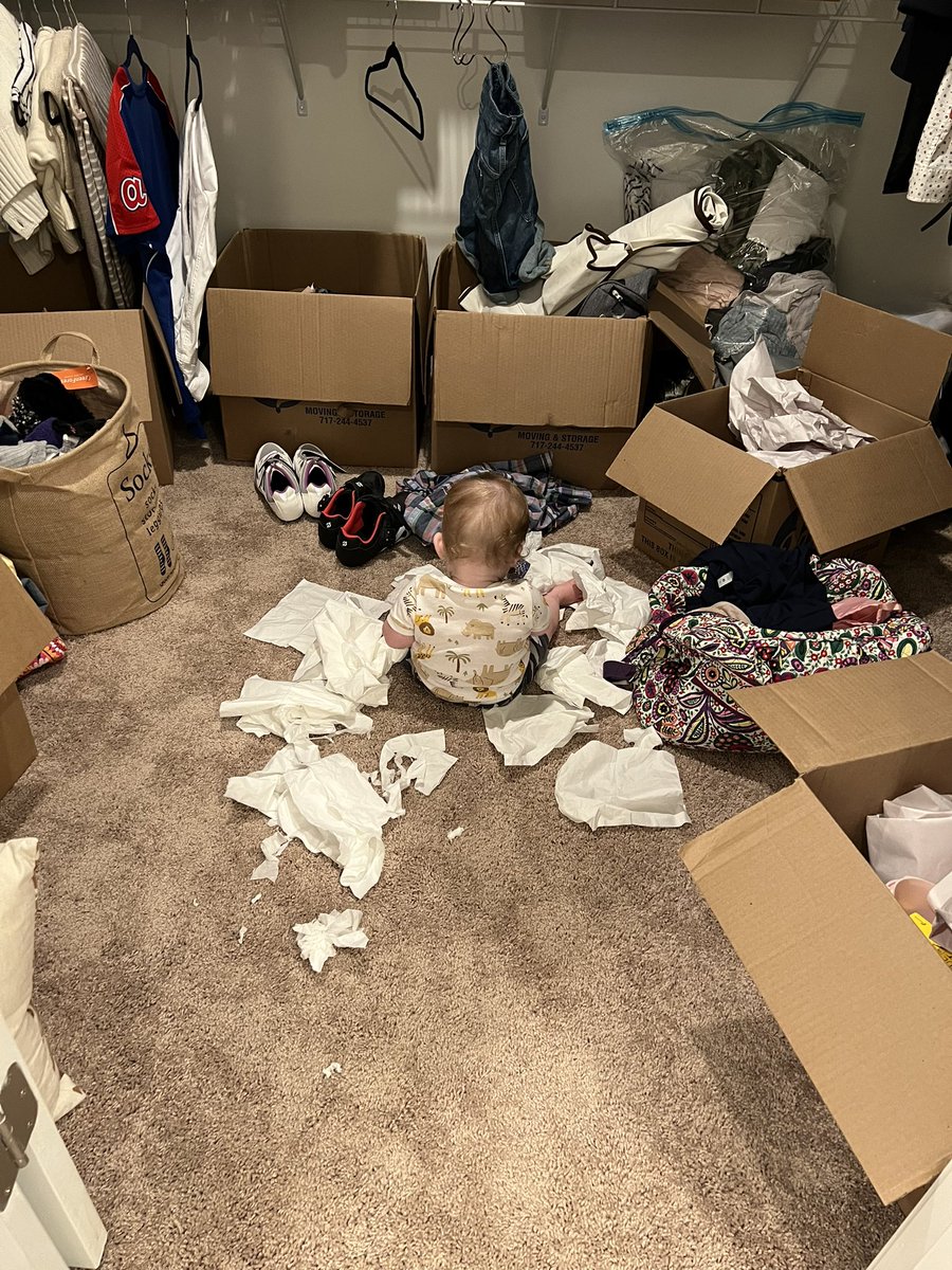Moving with a 1 year old is going great, why do you ask?? 😅