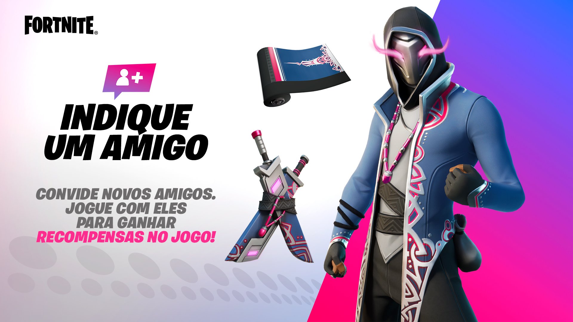 Fortnite Brasil on X: Jogue com seus amigos e ganhe recompensas