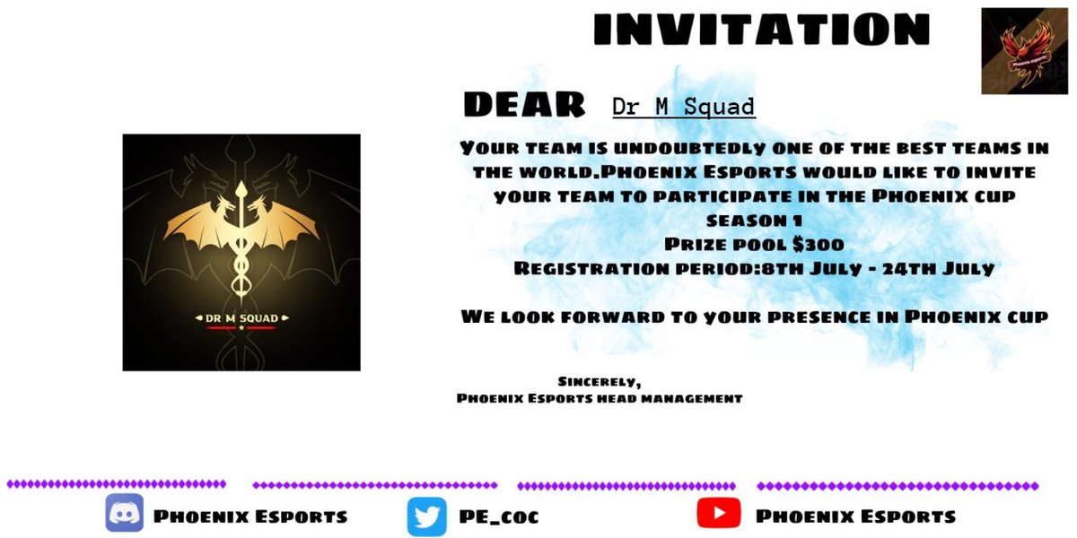 Thank you very much for the invitation 🥰<a href="/Phoenix11055504/">Phoenix Esports</a>