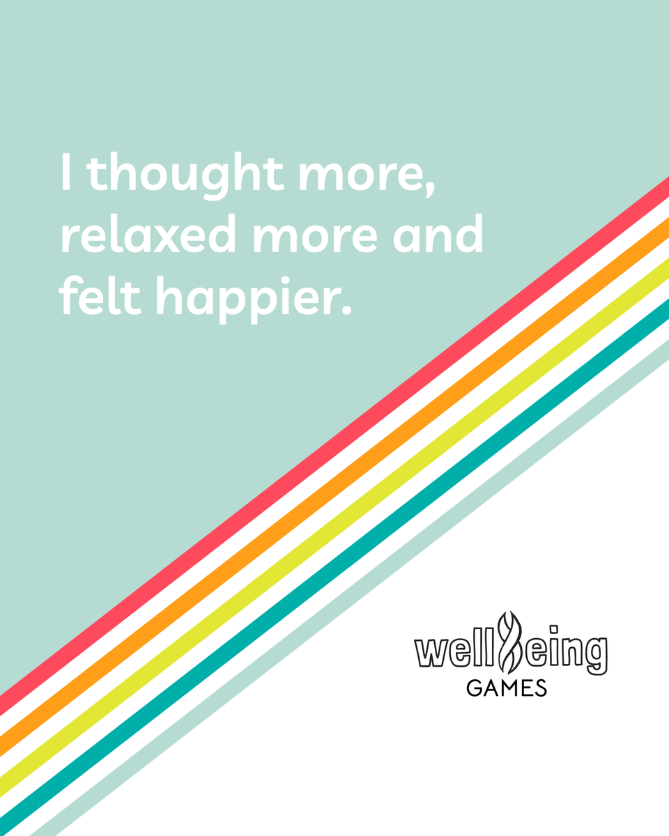 Wellbeing_Games's tweet image. We love hearing positive feedback like this from users of The Wellbeing Games, so get involved and tell us what you think!

In just 2 weeks you and your team can re-shape your mindset and start building healthy habits.

#workplacewellbeing #wellbeingatwork #WellbeingProgramme
