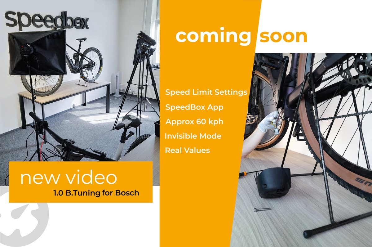 TuningSpeedbox's tweet image. Finally! Our new installation video will be released tomorrow! 🤩

The installation process and tuning control of the SpeedBox 1.0 B.Tuning (Smart System). SpeedBox 1.0 B.Tuning uses Bluetooth technology to connect your e-bike to your smartphone