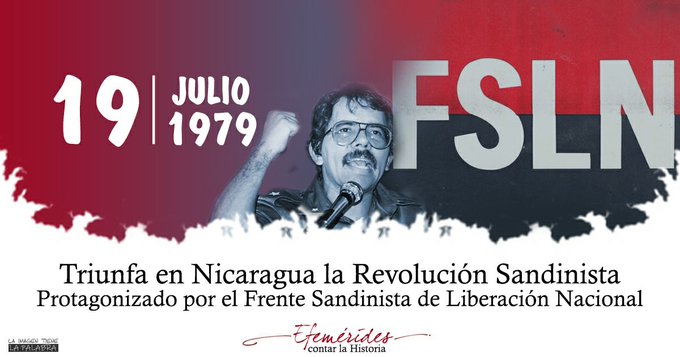 "El triunfo sandinista no es solo la victoria frente a 45 años d somocismo; es la victoria frente a 150 años d dominación extranjera(...)" #TenemosMemoria