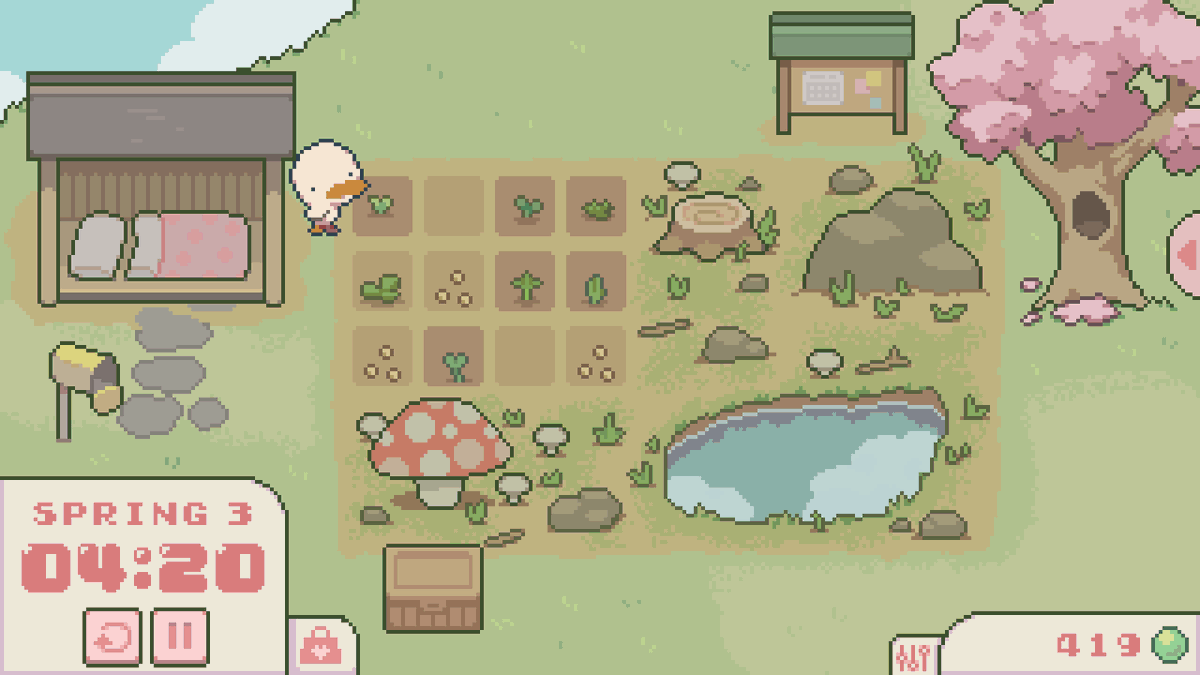 itchio's tweet photo. PomoFarm: As Tomato the Duck, grow your farm as you focus on tasks in the real world! 

https://t.co/hYxDceAWts by @worm_pod https://t.co/0kZQkTd6Rf