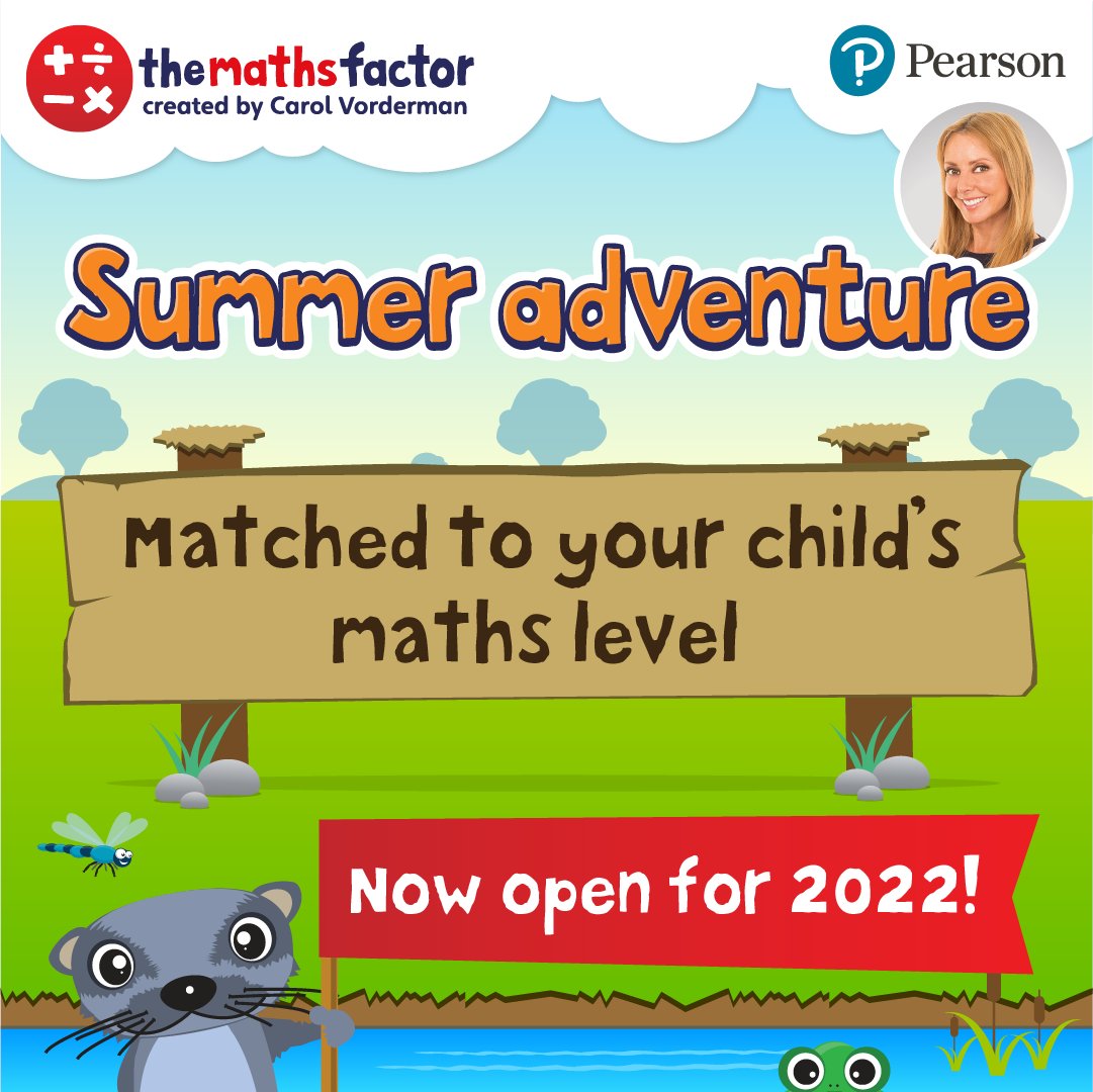 FREE summer #maths practice from <a href="/carolvorders/">Carol Vorderman</a>! 😍🏖

Lots of FUN daily practice to help keep your child on track and feeling confident.

Start their Summer Adventure today! 😎👉 spr.ly/6016zvXOs