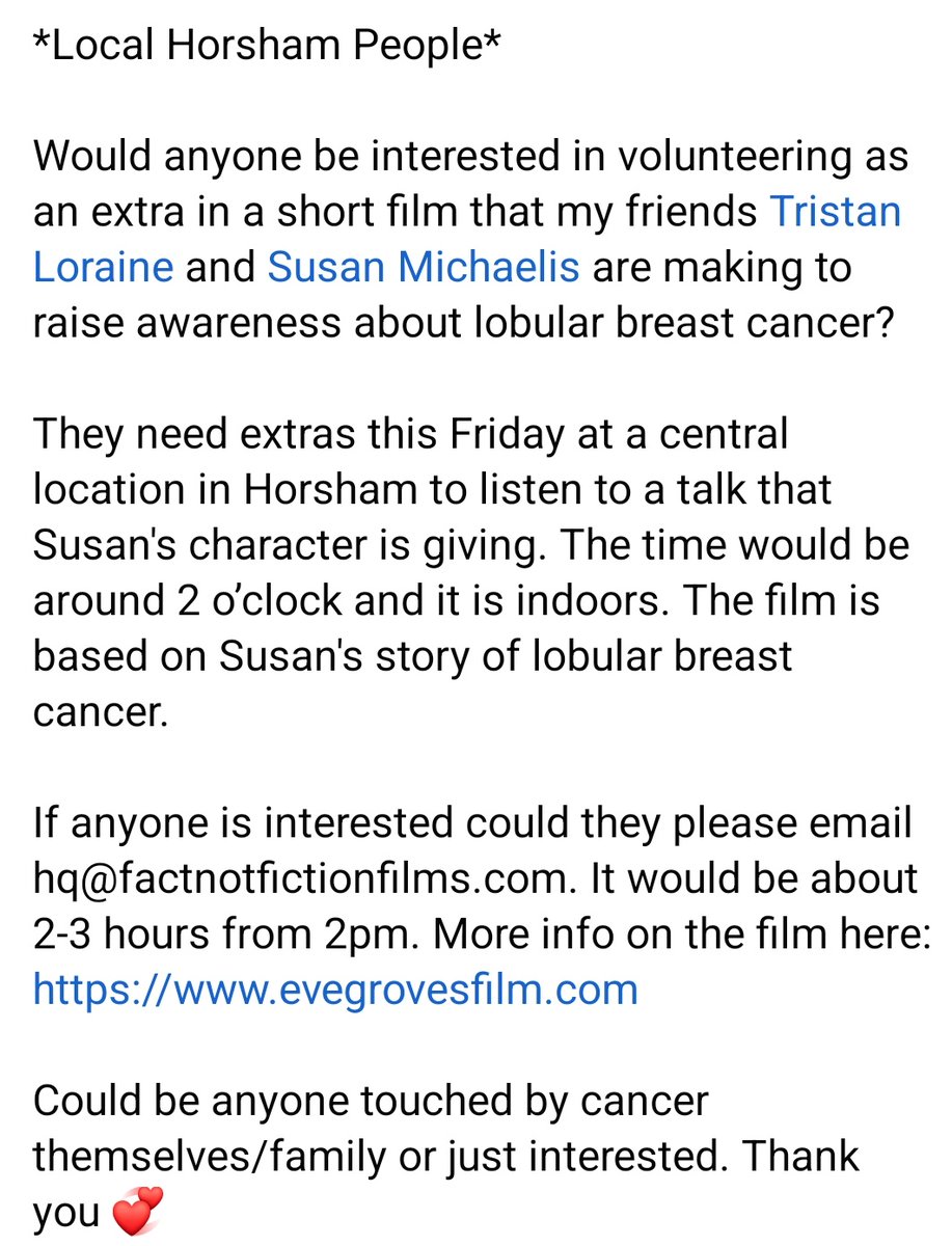 6milesup's tweet photo. @DistrictPost @Horsham_WSussex @EveGrovesFilm #Horsham #filmextra  https://t.co/T78TZp4Pba https://t.co/ZdpvJnfo5I