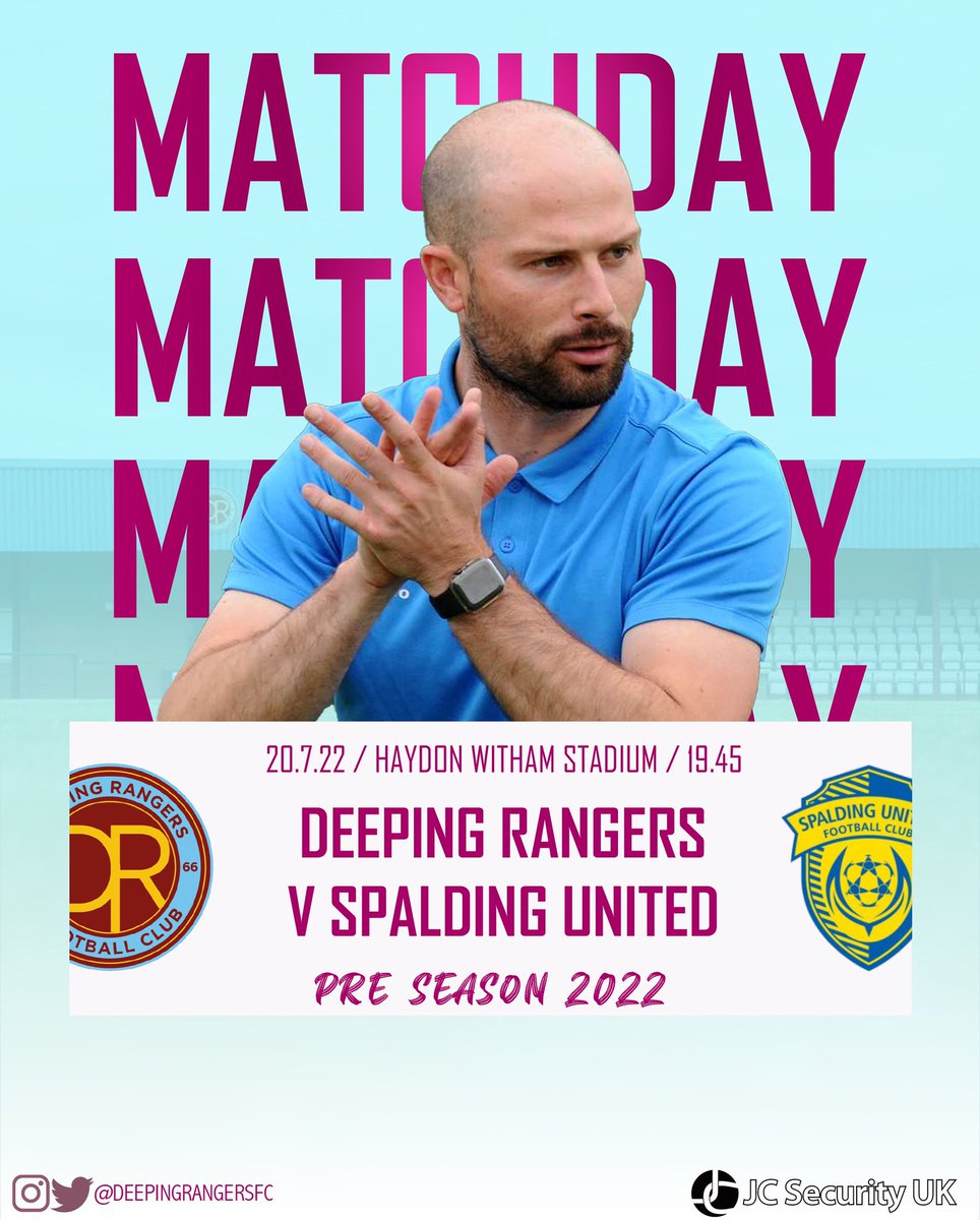 DeepingRangers's tweet photo. Reminder that our pre-season friendly with @spaldingunitedfc has been moved to Wednesday as a result of the extreme heat. KO 19.45 Adults £5 Concessions £3 #weareclarets @spaldingsport @utdcos @Jcsecurityuk @PUFC_ZONE @Mercury_JamesB @PDJALUK @getonupp @DeepingSSClub @BeInDeeping https://t.co/oFcoilqvUp