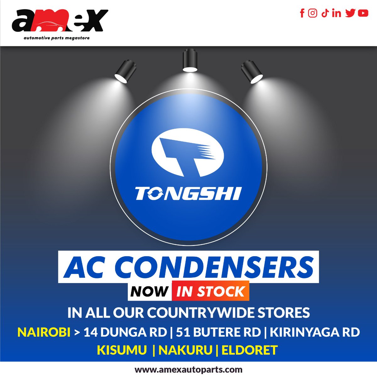 Save Big on AC condensers! Cooling parts new arrivals, one year warranty on leakages. Save time, shop online.
#tongshi #condenser #coolants #spareske #savetimeandmoney #lindah #DearMartha #PresidentialDebatesKe2022 #zubeida