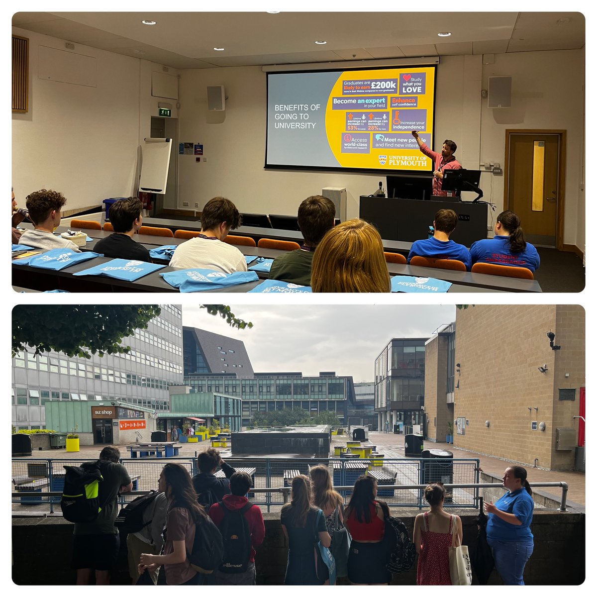Great day spent <a href="/PlymUni/">University of Plymouth</a> with our Year 12’s today as part of their careers and next steps week. Made to feel really welcome with lots of tips for their future student life at uni. 🎓📚<a href="/HonitonCC/">HCC</a>