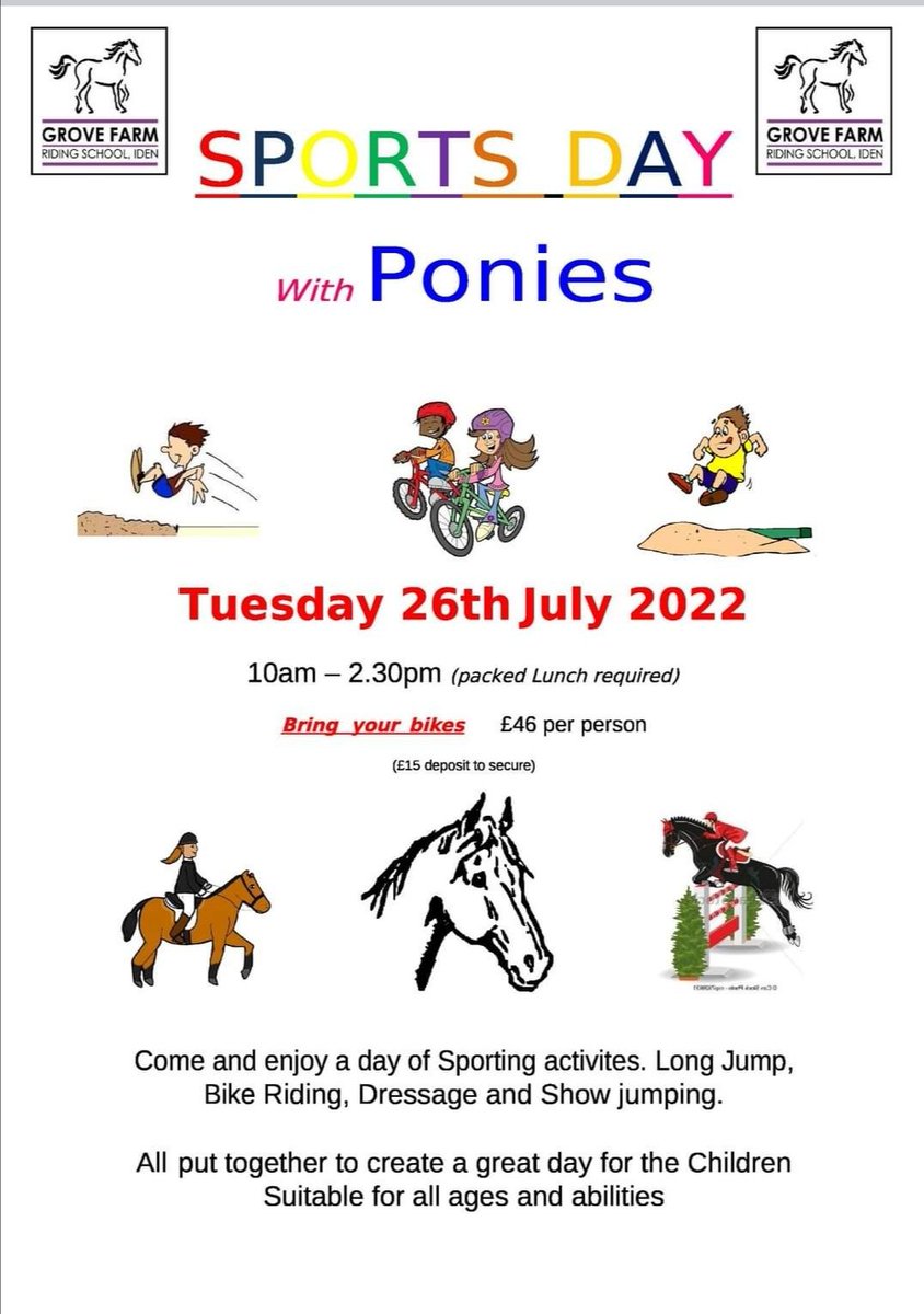 Grovefarm1's tweet photo. Not long now to our first Pony Day looking forward to Summer Fun #kidsfun #fun #kidsactivities #ponygirl https://t.co/4zb0cdhoSX
