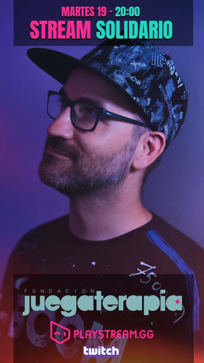 Esta tarde a partir de las 20:00 STREAM SOLIDARIO en mi canal de #Twitch colaborando con la asociación <a href="/juegaterapia/">Fundación Juegaterapia</a> y con <a href="/Playstream_GG/">Playstream.GG</a> Te espero: twitch.tv/danybpm