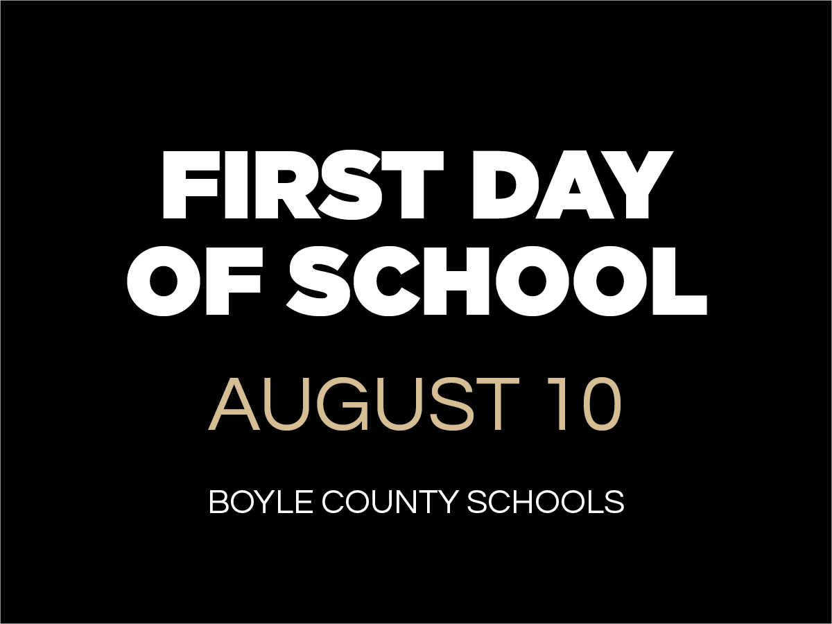 MARK YOUR CALENDARS: The first day of school is Wednesday, Aug. 10! 

The full calendar is accessible from boyle.kyschools.us >> PARENTS >> 2022-2023 Calendar. 

Enjoy the last few weeks of summer break, Bulldogs, Colts, Jaguars, Eagles and Rebels! See you soon!

💙💚❤️💛🖤