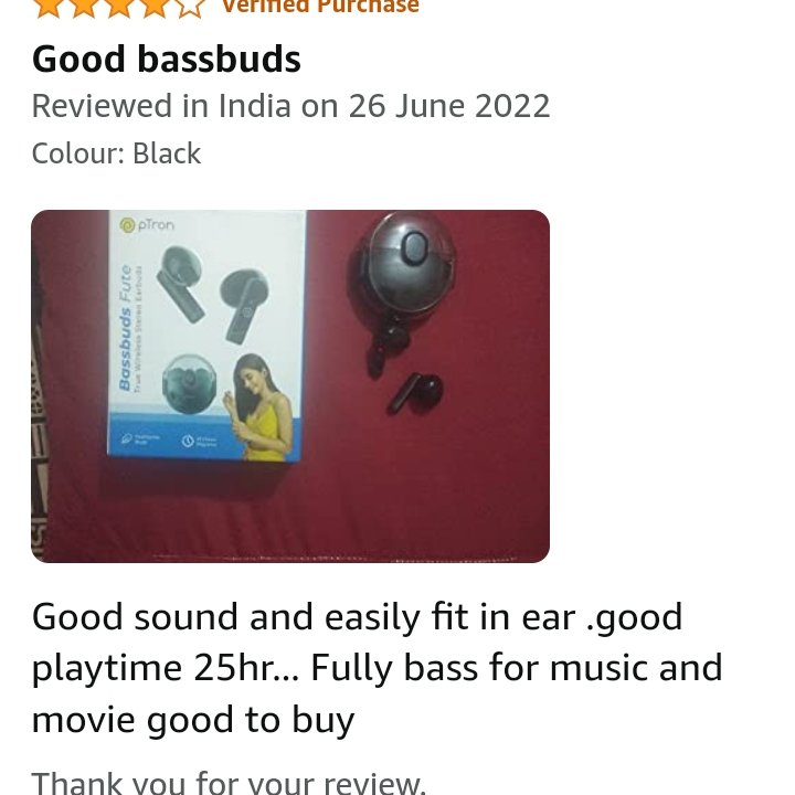 vmehta962's tweet photo. Good product #PtronIndia
#pTronbassbuds https://t.co/tXQuQv97RW