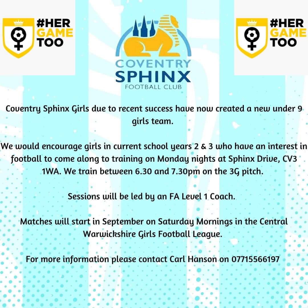 SphinxU9's tweet photo. Calling all girls! They best club in the city are on the looking for new players. Come along, have some fun, make new friends and learn some new skills #UTS 👊⚽💙 https://t.co/EBHPfRErF2