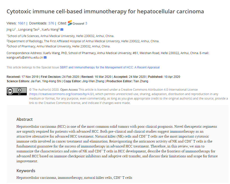 HepatomaRes's tweet photo. #CD8Tcells #hcc #meded #LiverTwitte👏Welcome to read and download this excellent article "#CytotoxicImmune cell-based #immunotherapy for hepatocellular carcinoma" by Dr. Xuefu Wang's team.
🔗https://t.co/QZzLsBvqzf
📕https://t.co/ctxxfluKsS
@ShimaghavimiMD @vij_mukul @LouisHSLau https://t.co/wEWteduBgx