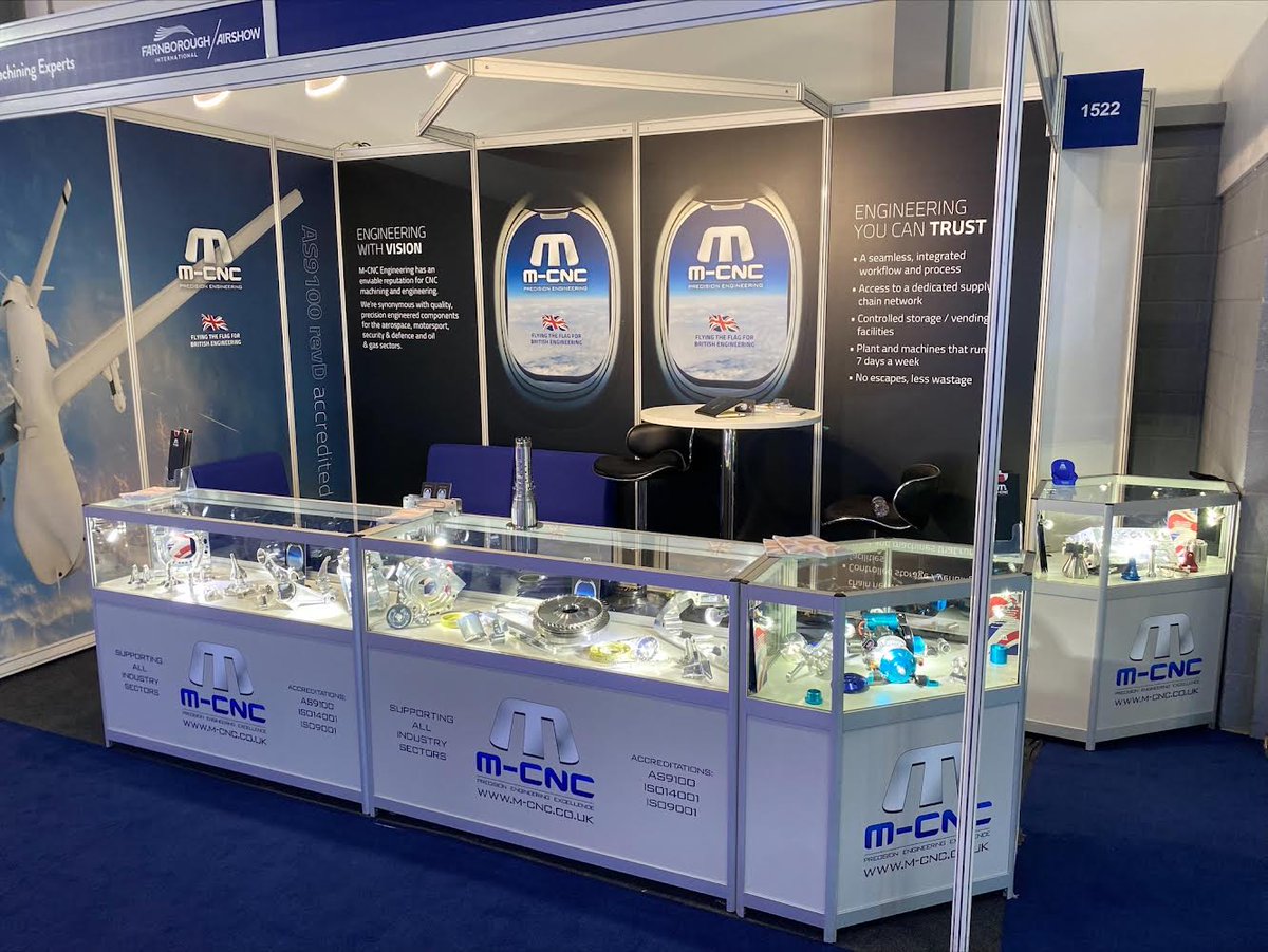 M-CNC Engineering (@mcnc_engineers) on Twitter photo Come & see us at the <a href="/FIAFarnborough/">Farnborough Airshow</a> in Hall 1, Stand 1522 ✈️
We're here all week & looking forward to speaking with our fellow exhibitors & attendees in our dynamic & exciting industry
➡️ farnboroughairshow.com
#FIA2022 #UKMfg #UKEngineering #UKManufacturing #shoutaboutukmfg Come & see us at the <a href="/FIAFarnborough/">Farnborough Airshow</a> in Hall 1, Stand 1522 ✈️
We're here all week & looking forward to speaking with our fellow exhibitors & attendees in our dynamic & exciting industry
➡️ farnboroughairshow.com
#FIA2022 #UKMfg #UKEngineering #UKManufacturing #shoutaboutukmfg