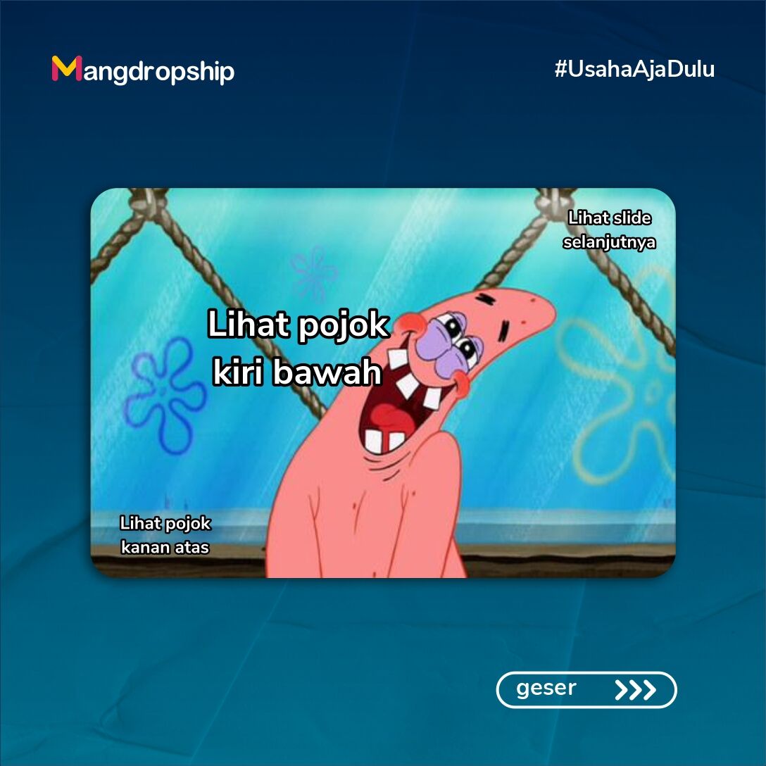 mangdropship's tweet photo. Ada info menarik dari Mamang buat kamu nih Droppers😁 

Coba ikuti petunjuk berikut ya~ 

#dropship #bisnispelajar #bisnisdarirumah #bisnispulsa #peluangusaha #Mangdropship #UsahaAjaDulu https://t.co/jD17j8hAHz