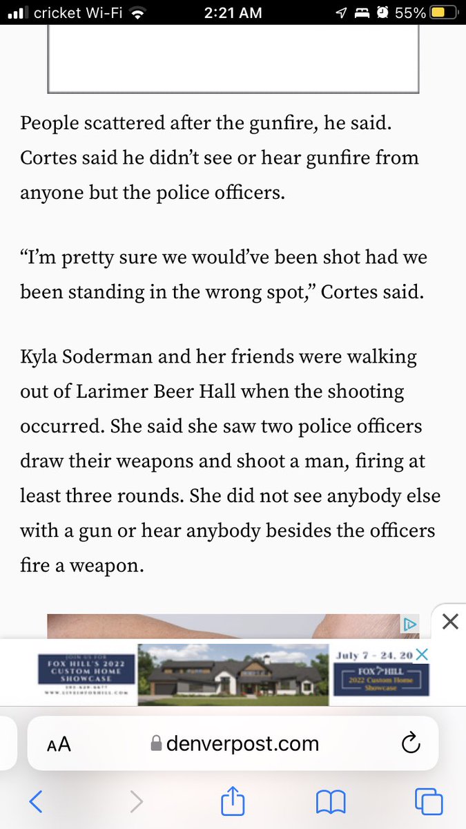 OliSox's tweet photo. they observed someone toss their gun too the ground, doesn’t that mean they are complying with the police? It’s shocking that trained officers hit 5 people when only meaning too shoot one. Or maybe the fact they opened fire *first* in a populated area. https://t.co/mh74rFSa8o
