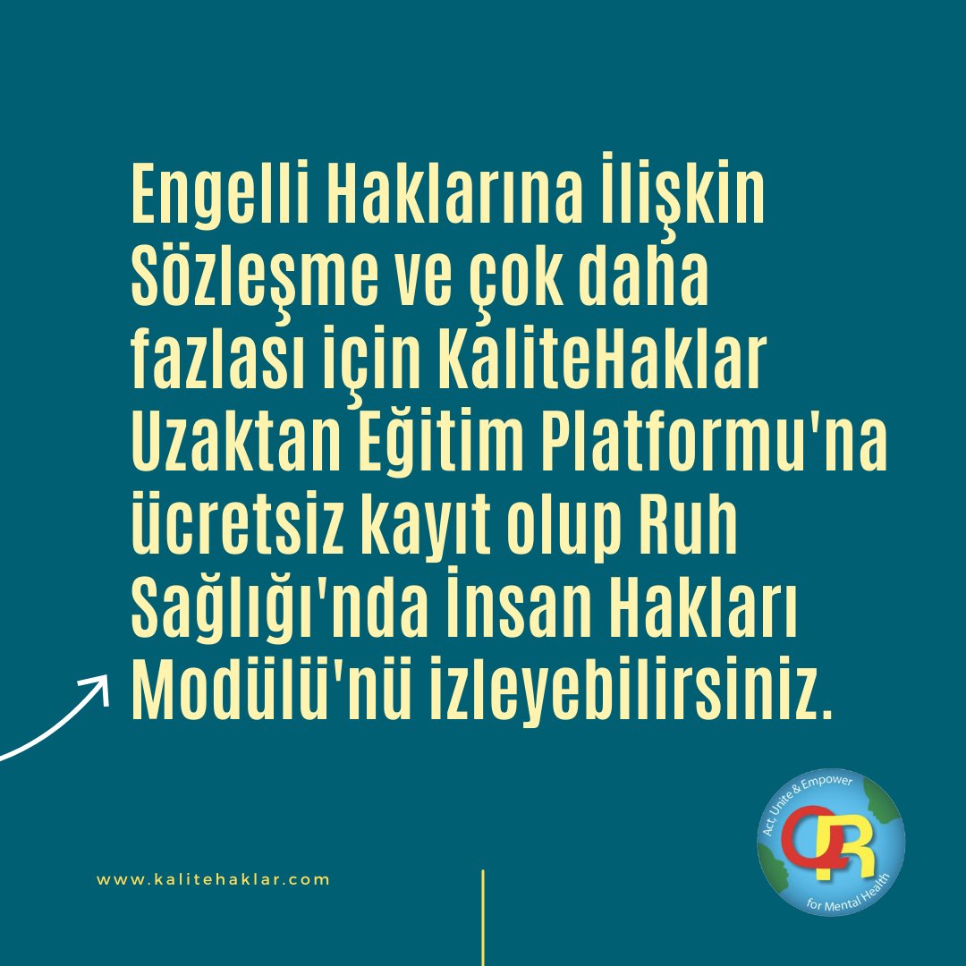 #EHİS’e göre #engelli bireyler bilgi ve fikir araştırma, alma ve verme özgürlüğü dahil düşünce ve ifade özgürlüğünden diğer bireylerle eşit koşullar altında yararlanabilme hakkına sahiptir. 

#ruhsağlığı #iyileşme