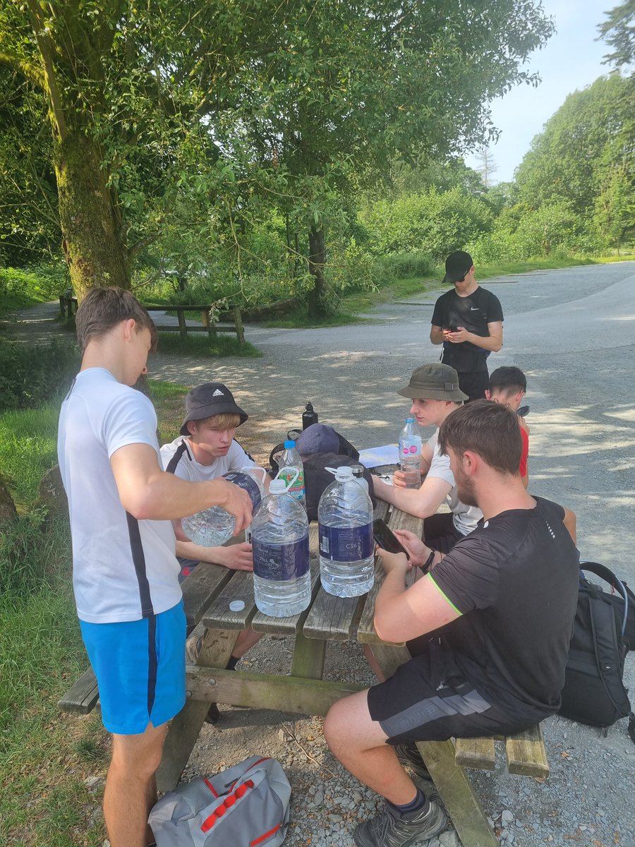 Gold DofE Day 2 Tarn Hows. Keeping hydrated!