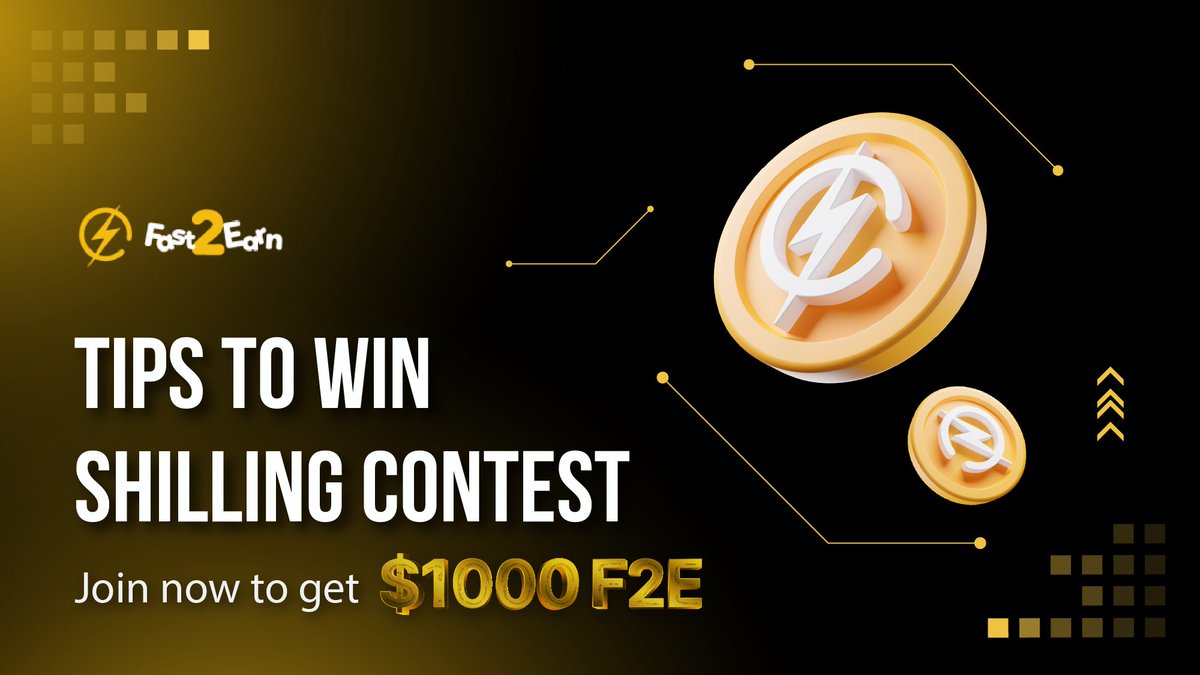🔔 Tips to win Shilling Contest and bring home rewards up to 1000$ F2E🔥🔥

🔰 Write more to increase the chance of winning. 
🔰 Add more hashtags to get more interactions
🔰 Submit your shilling proof

👉 How to join: t.me/fast2earnshill…
#fast2earnapp